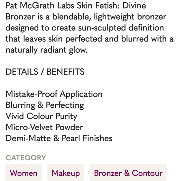 NEW Pat McGrath Labs Skin Fetish Divine Bronzer in Shade Bronze Dawn NIB NEW IN - Picture 7 of 7